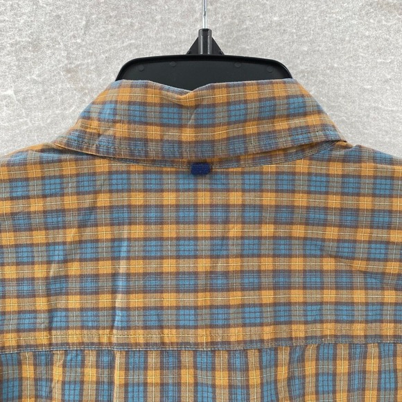 New OUTERKNOWN Shirt Mens MED Long Sleeve Button Up Plaid Organic Cotton Hemp - Picture 9 of 15